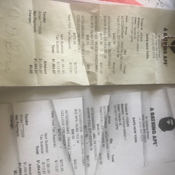 BAPE Crewneck Paris Blue and Red Mens Small - Picture 2 of 6